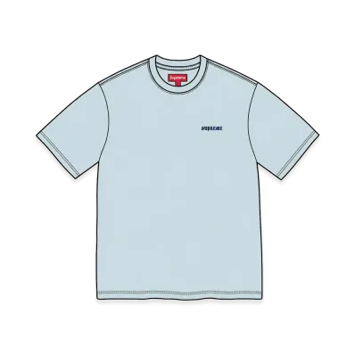 Supreme Washed S/S Top "Light Blue"