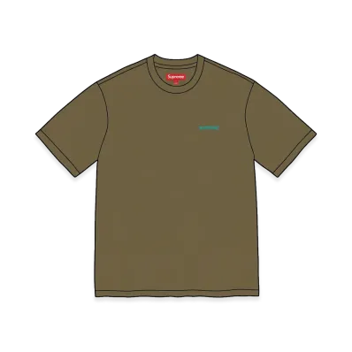 Supreme Washed S/S Top "Olive Brown"