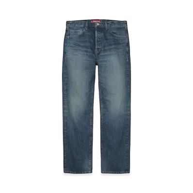 Supreme Slim Straight Selvedge Jean "Washed Indigo"