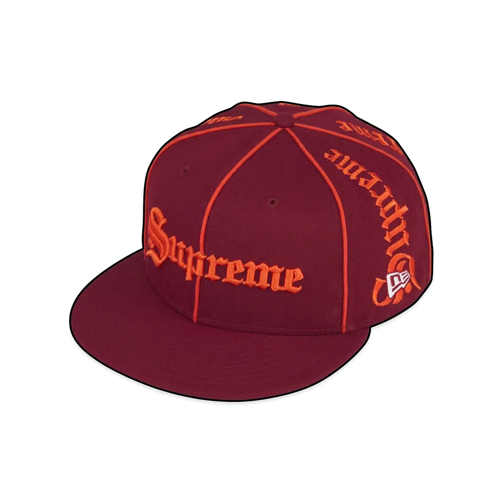 Supreme Piping Script New Era "Cardinal"