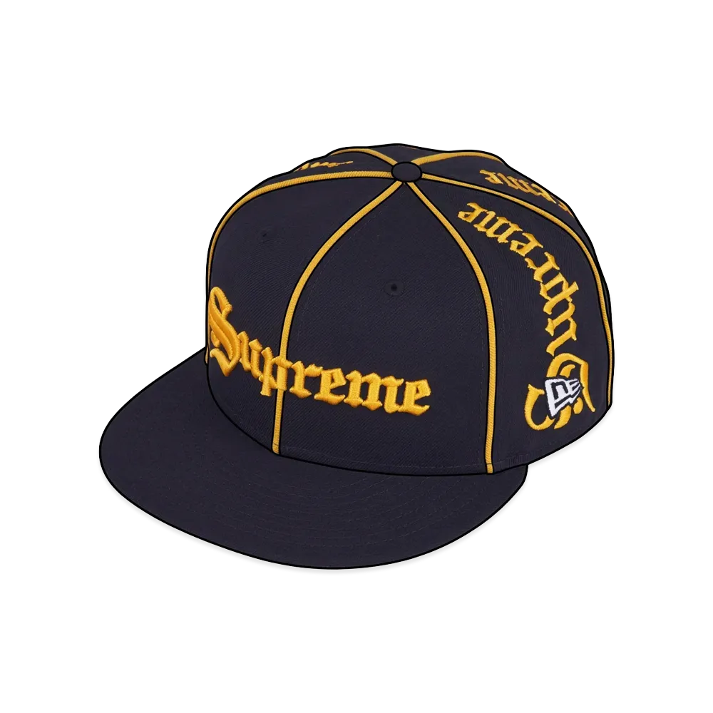 Supreme Piping Script New Era "Navy"