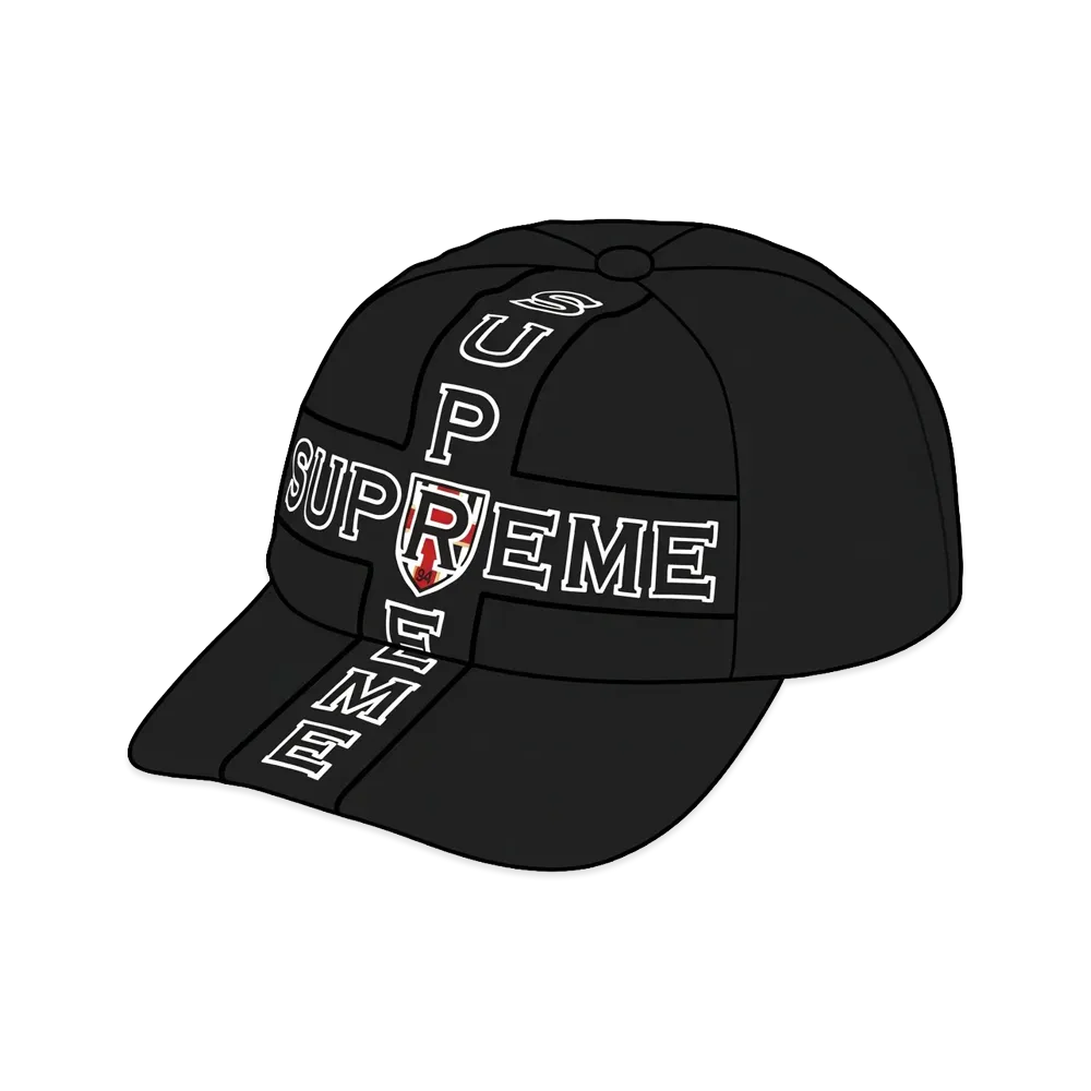 Supreme Cross 6-Panel "Black"