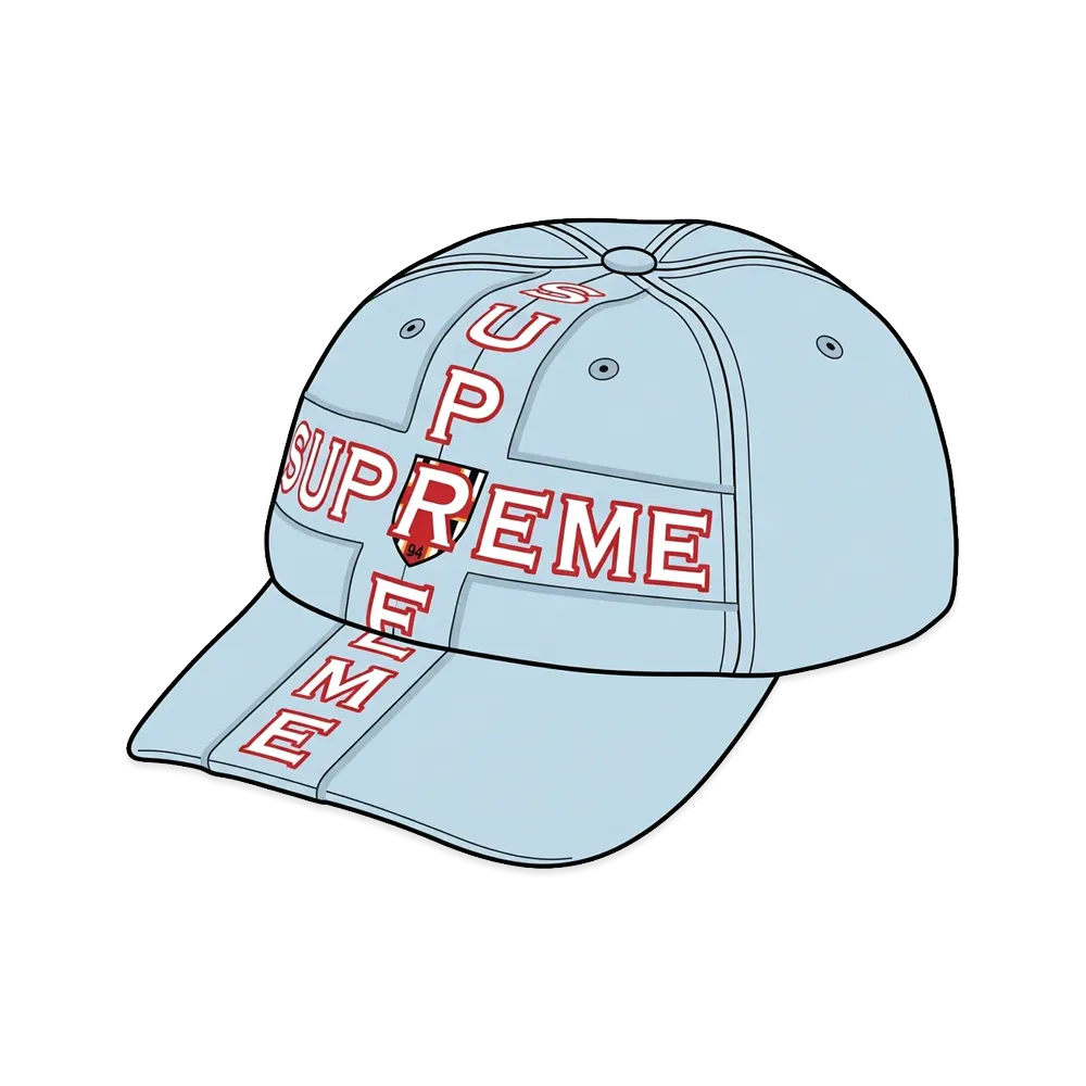 Supreme Cross 6-Panel "Light Blue"