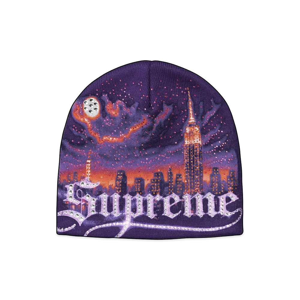 Supreme Cityscape Beanie "Purple"