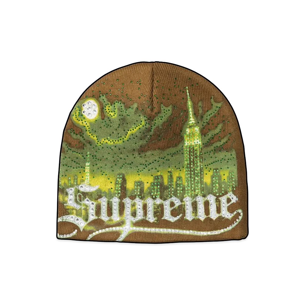 Supreme Cityscape Beanie "Brown"