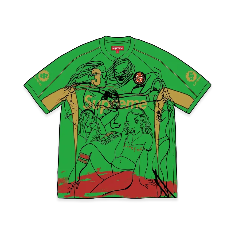 Supreme Rita Ackermann Soccer Jersey "Green"