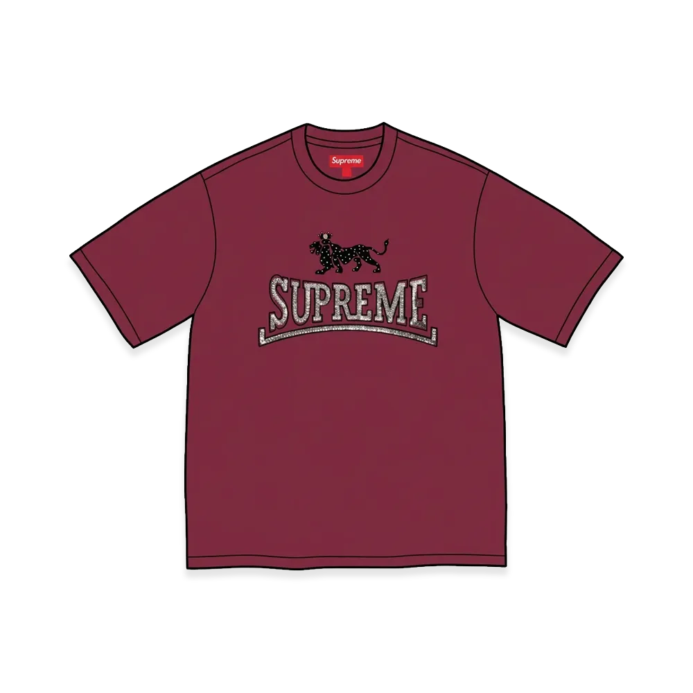 Supreme Milan Sequin S/S Top "Maroon"