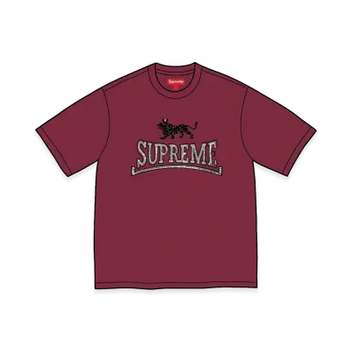 Supreme Milan Sequin S/S Top "Maroon"