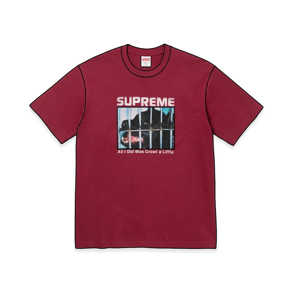 Supreme Growl Tee "Cardinal"