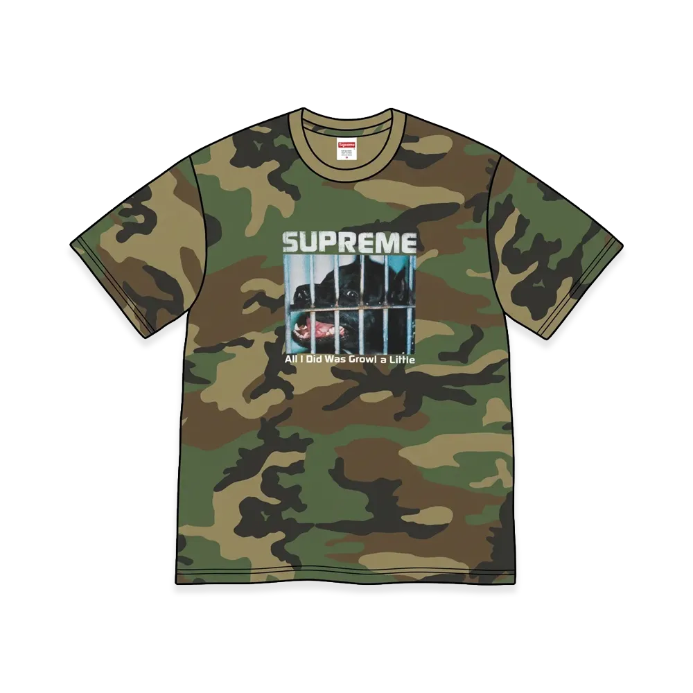 Supreme Growl Tee "Woodland Camo"