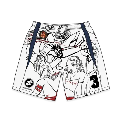 Supreme Rita Ackermann Soccer Short "White"