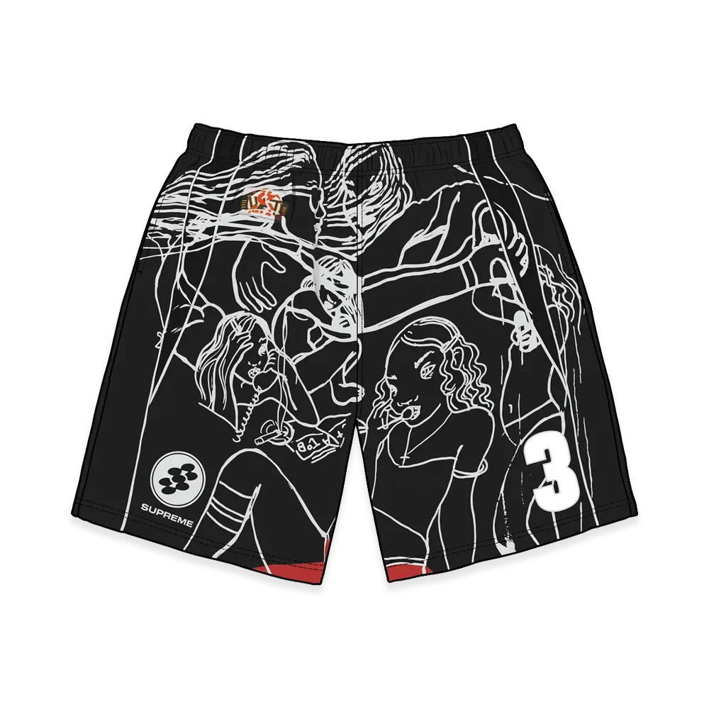 Supreme Rita Ackermann Soccer Short "Black"