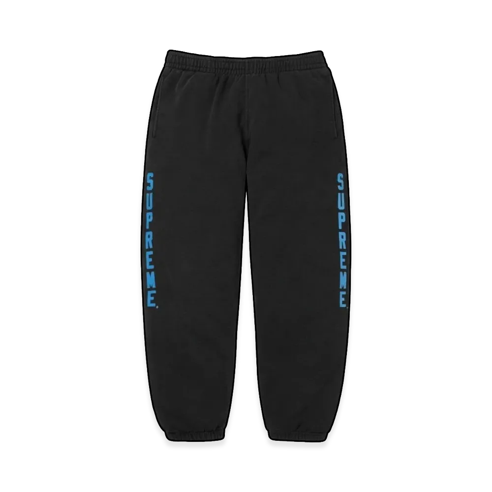 Supreme Washed Logo Sweatpant "Black"