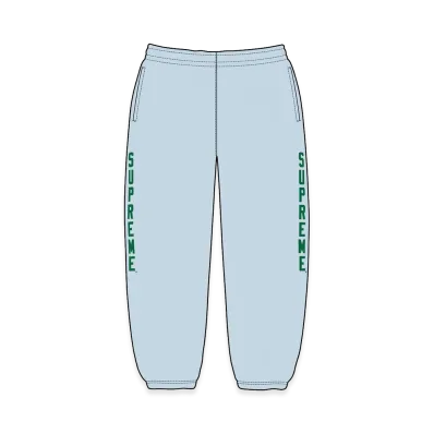 Supreme Washed Logo Sweatpant "Light Blue"