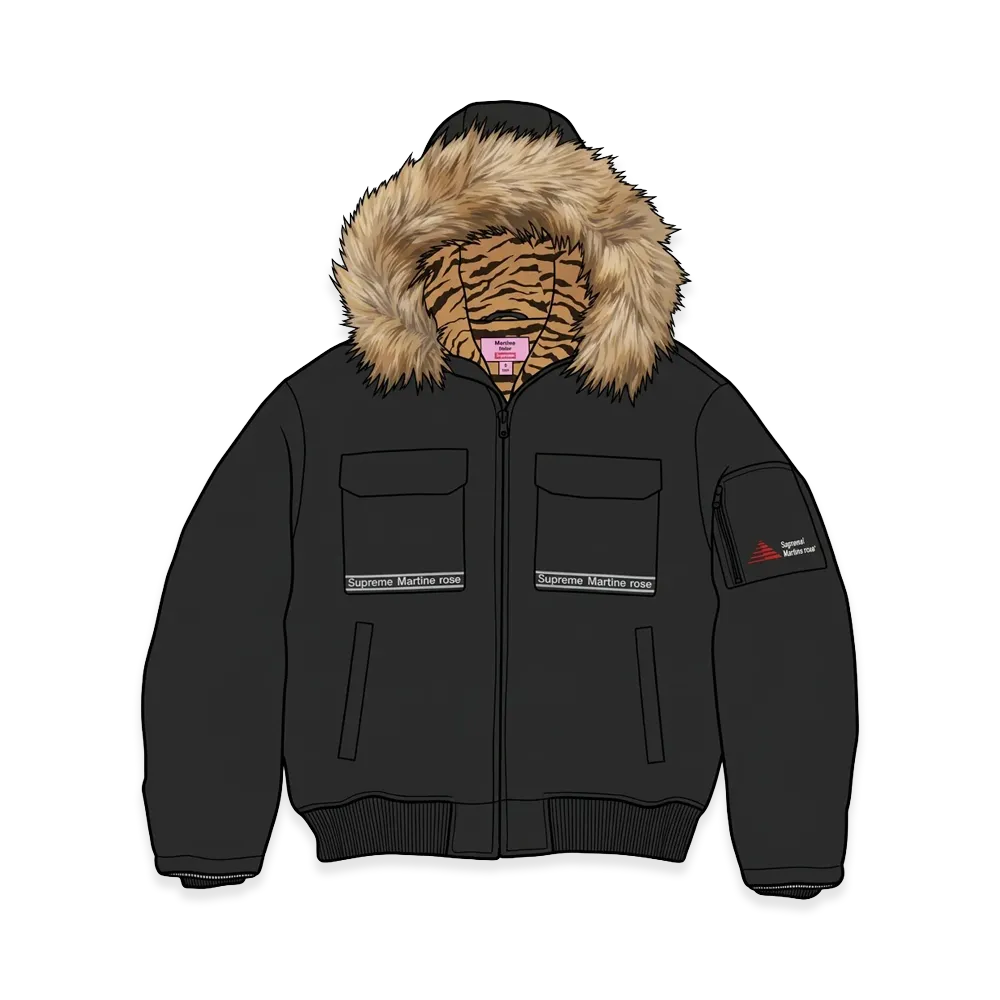 Supreme x Martine Rose Lined Cordura Hooded Jacket "Black"