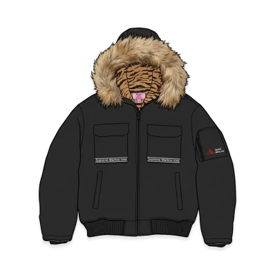 Supreme x Martine Rose Lined Cordura Hooded Jacket "Black"