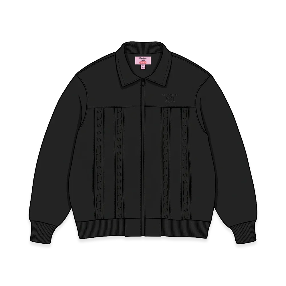Supreme x Martine Rose Suede Zip Up Cardigan "Black"