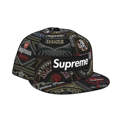Supreme x Martine Rose Patchwork Labels Box Logo New Era "Multicolor"