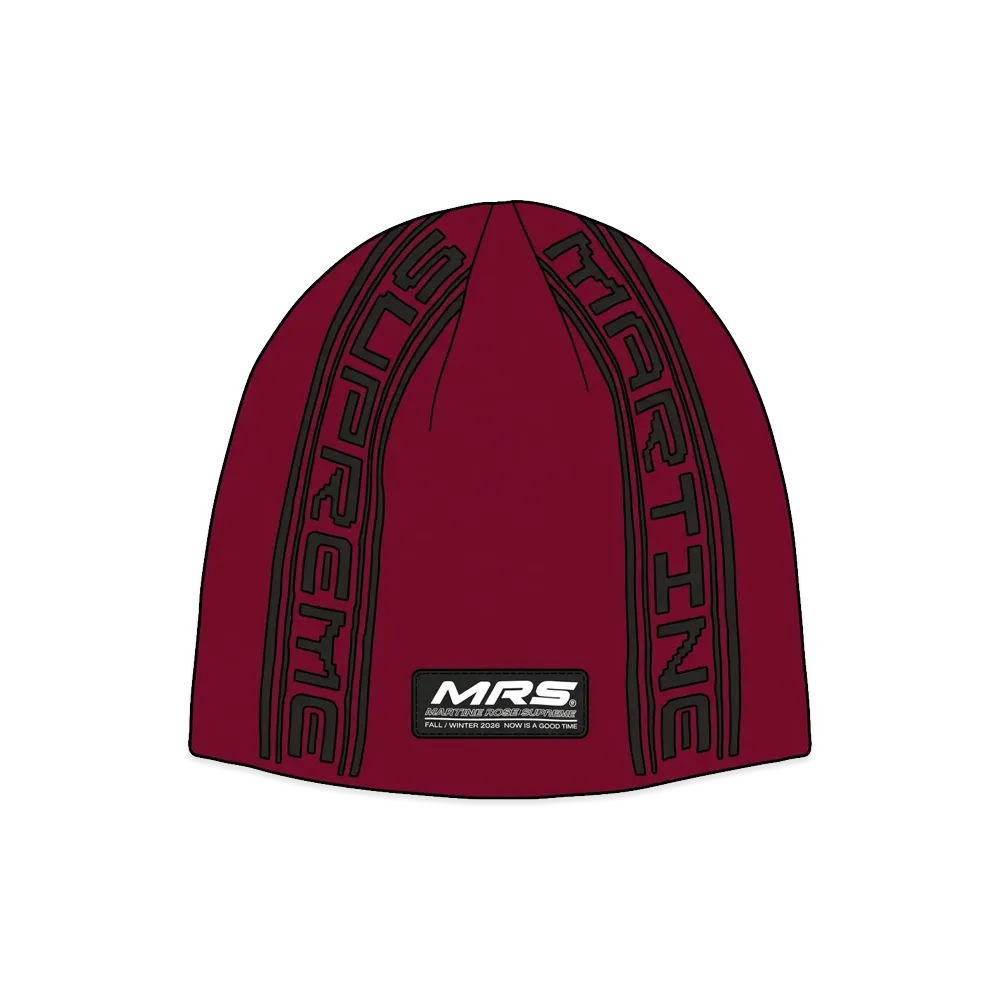 Supreme x Martine Rose Jacquard Beanie "Red"
