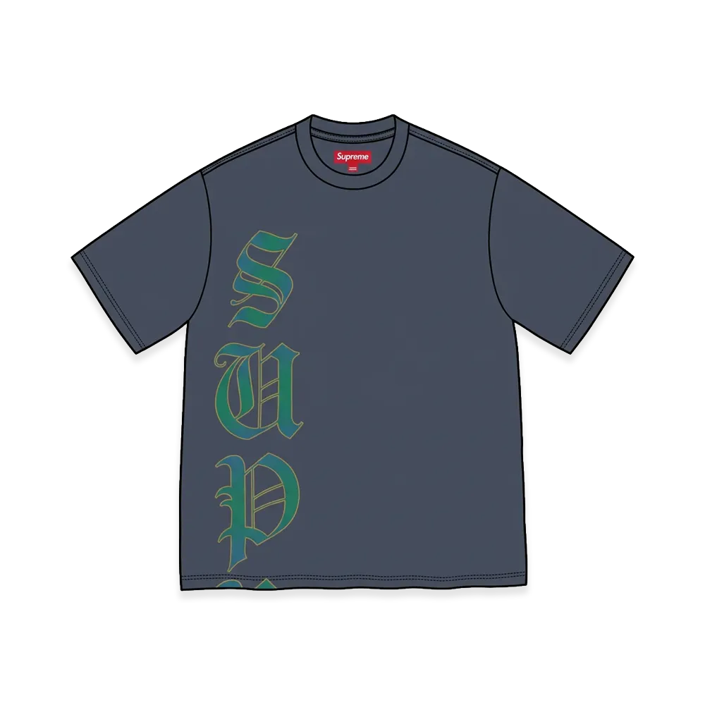 Supreme Cracked Vertical S/S Top "Navy"
