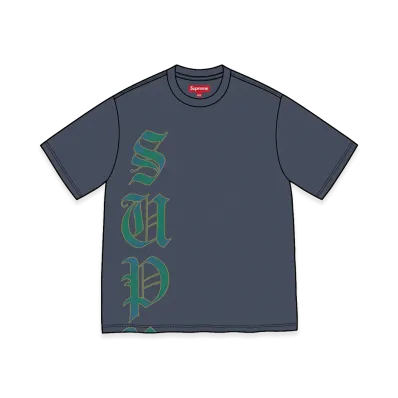 Supreme Cracked Vertical S/S Top "Navy"