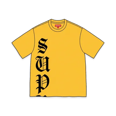 Supreme Cracked Vertical S/S Top "Yellow"