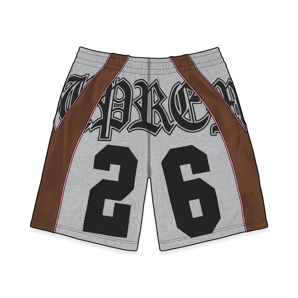 Supreme Paneled Sweatshort "Heather Grey"