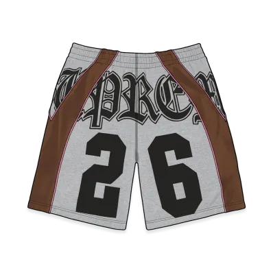 Supreme Paneled Sweatshort "Heather Grey"