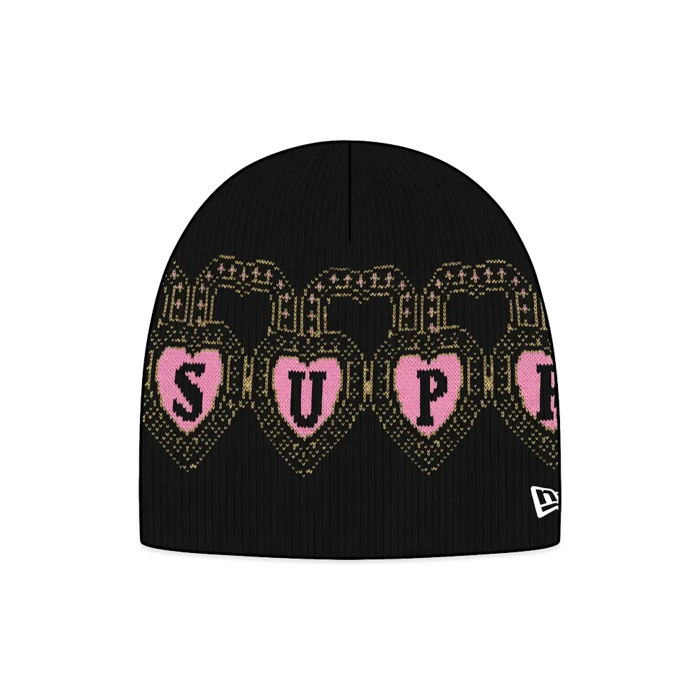 Supreme New Era Hearts Beanie "Navy"