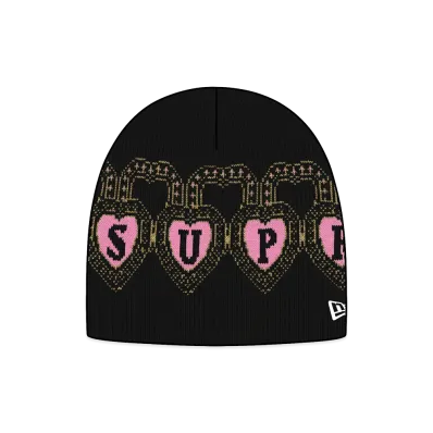 Supreme New Era Hearts Beanie "Navy"