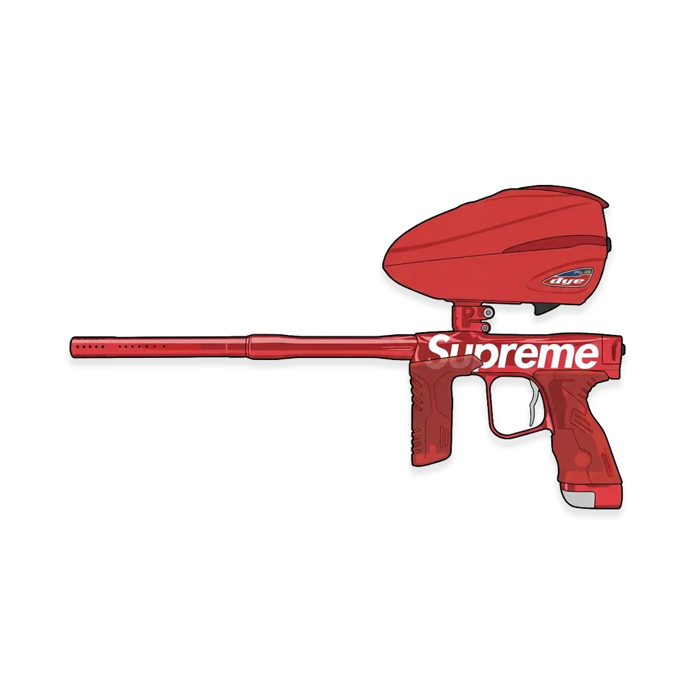 Supreme x DYE MXR Paintball Marker + R2 Loader "Red"