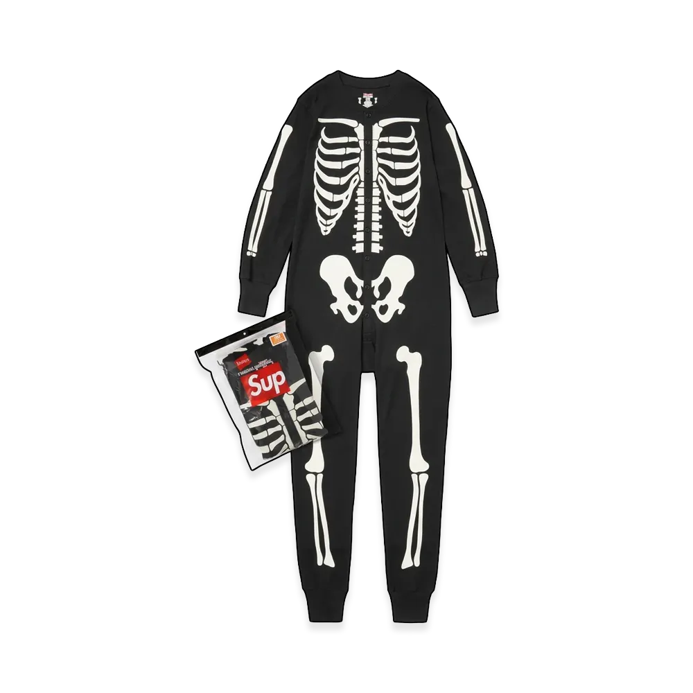Supreme x Hanes Bones Thermal Union Suit (1 Pack) "Black"