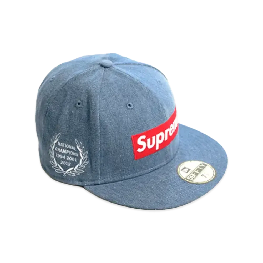 Supreme Box Logo New Era (12SS) "Blue Denim"