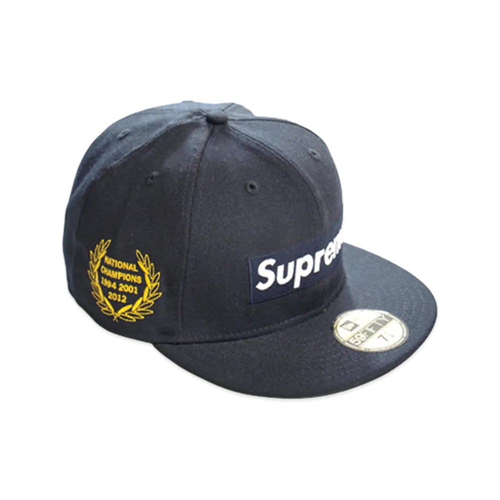 Supreme Box Logo New Era (12SS) "Navy"