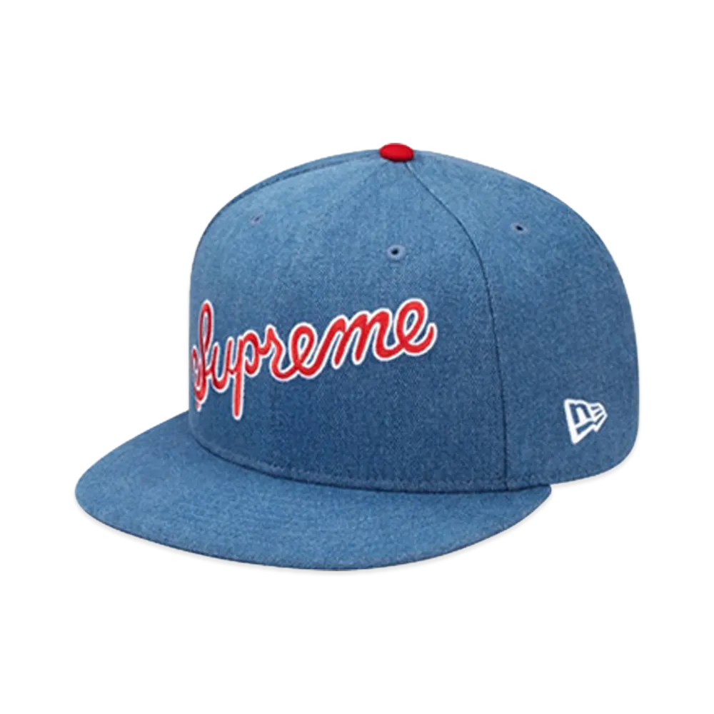 Supreme Script New Era "Denim"