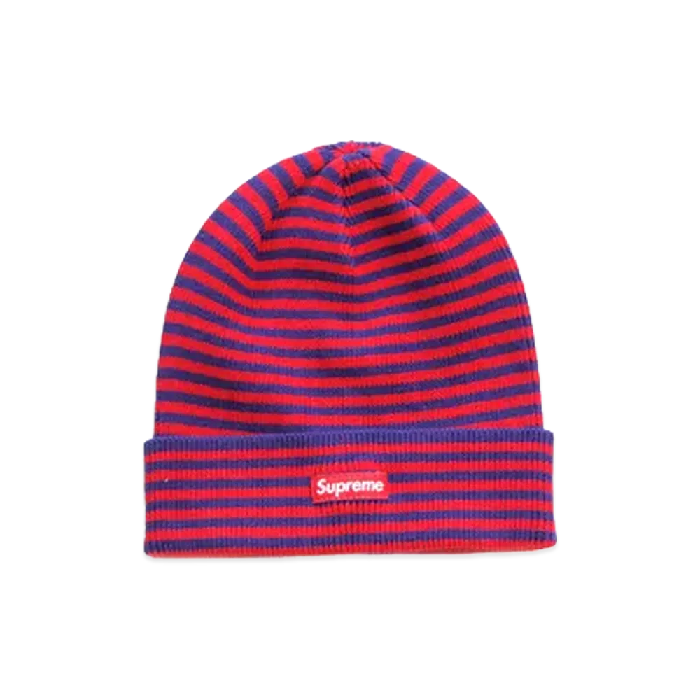 Supreme Striped Beanie "Purple/Red"