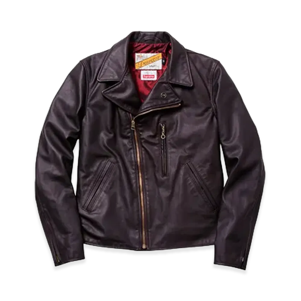 Supreme x Schott Perfecto Jacket "Dark Brown"