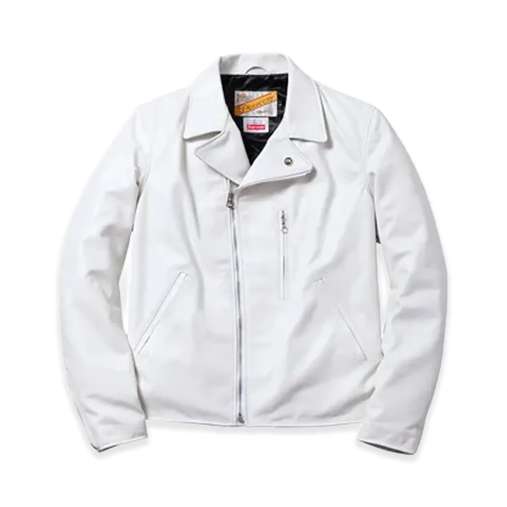 Supreme x Schott Perfecto Jacket "White"