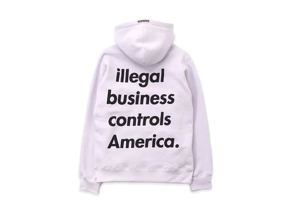 Supreme Illegal Business Hooded Sweatshirt "Pink"