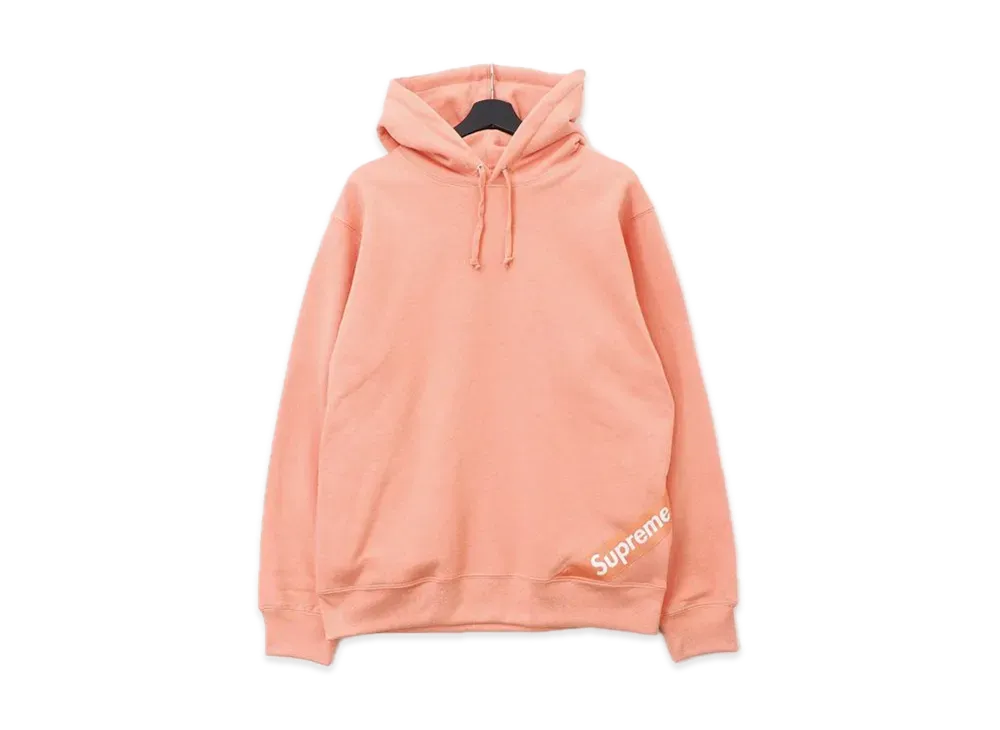Supreme Corner Label Hooded Sweatshirt "Orange"