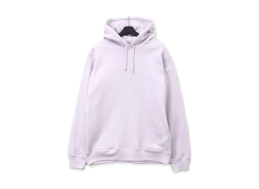 Supreme Corner Label Hooded Sweatshirt "Ligth Purple"