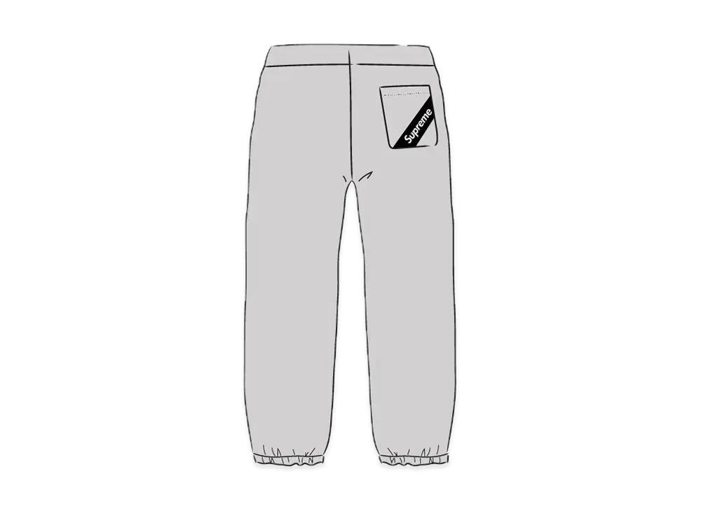 Supreme Corner Label Sweatpant "Grey"