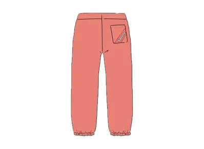 Supreme Corner Label Sweatpant "Orange"