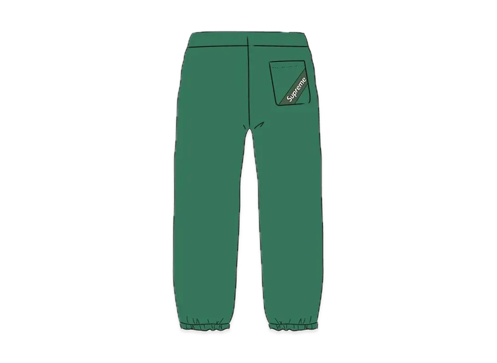 Supreme Corner Label Sweatpant "Green"