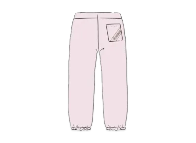 Supreme Corner Label Sweatpant "Pink"