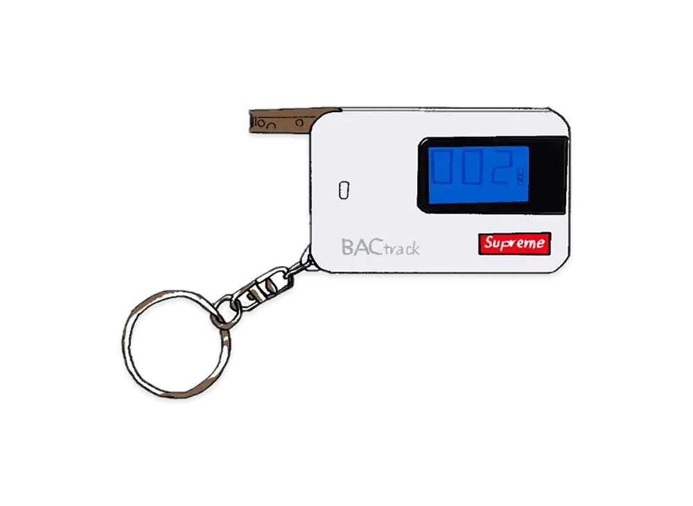 Supreme / BACtrack® Go Keychain "White"