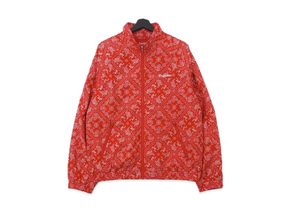Supreme Bandana Track Jacket "Red"