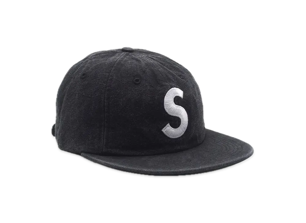 Supreme Washed Chambray S Logo 6-Panel "Black"