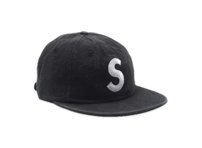 Supreme Washed Chambray S Logo 6-Panel "Black"
