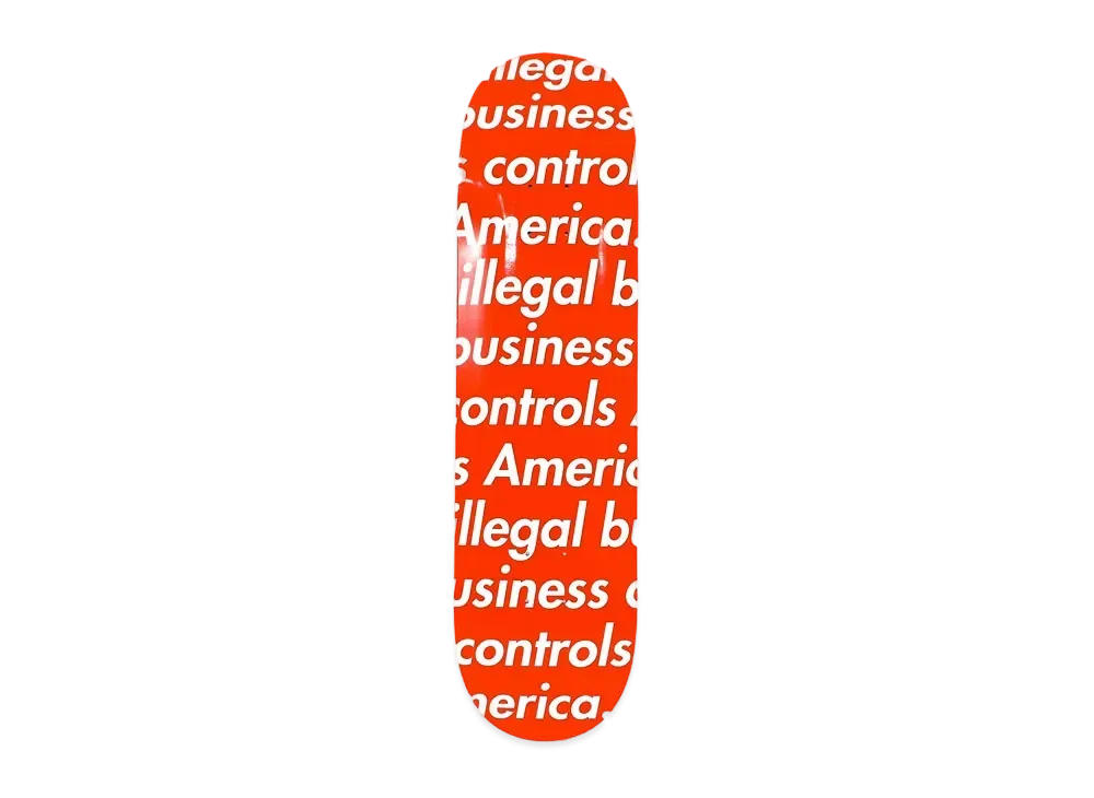 Supreme Illegal Business Skateboard "Red"